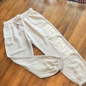 Grey Graphic Sweatpants- Unbranded